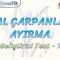 ASAL ÇARPANLARA AYIRMA / GELİŞTİRİCİ TEST – 1