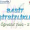 BASİT EŞİTSİZLİKLER / ÖĞRETİCİ TEST – 2