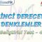 BİRİNCİ DERECEDEN DENKLEMLER / GELİŞTİRİCİ TEST – 4