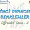 BİRİNCİ DERECEDEN DENKLEMLER / ÖĞRETİCİ TEST – 2
