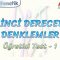 BİRİNCİ DERECEDEN DENKLEMLER / ÖĞRETİCİ TEST – 1