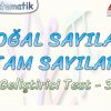 DOĞAL SAYILAR – TAM SAYILAR / GELİŞTİRİCİ TEST – 3