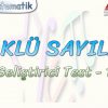 KÖKLÜ SAYILAR / GELİŞTİRİCİ TEST – 1
