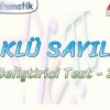 KÖKLÜ SAYILAR / GELİŞTİRİCİ TEST – 2