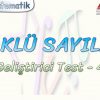 KÖKLÜ SAYILAR / GELİŞTİRİCİ TEST – 4