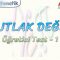 MUTLAK DEĞER / ÖĞRETİCİ TEST – 1