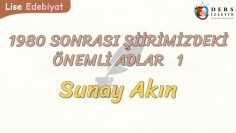 1980 SONRASI ŞİİRİMİZDEKİ ÖNEMLİ ADLAR – 1