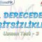 2. DERECEDEN EŞİTSİZLİKLER / UZMAN TEST – 3