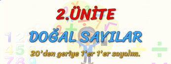 20den GERİYE 1er 1er SAYALIM