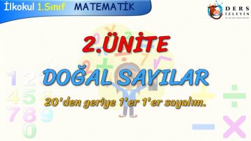 20den GERİYE 1er 1er SAYALIM