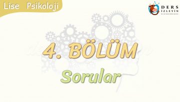 4. BÖLÜM / SORULAR