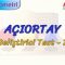 AÇIORTAY / GELİŞTİRİCİ TEST – 2 (TYT)