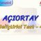 AÇIORTAY / GELİŞTİRİCİ TEST – 4 (TYT)
