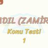 ADIL / KONU TESTİ – 1