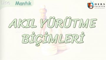 AKIL YÜRÜTME BİÇİMLERİ