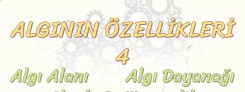 ALGININ ÖZELLİKLERİ – 4 / ALGI ALANI – ALGI DAYANAĞI – ALGIDA DEĞİŞMEZLİK
