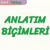 ANLATIM BİÇİMLERİ
