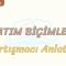 ANLATIM BİÇİMLERİ – 4 / TARTIŞMACI ANLATIM