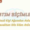 ANLATIM BİÇİMLERİ – 6 / ÜÇÜNCÜ KİŞİ AĞZINDAN ANLATIM VE GELECEKTEN SÖZ EDEN ANLATIM