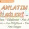 ANLATIM BİLGİLERİ – 2