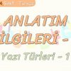 ANLATIM BİLGİLERİ – 4