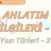 ANLATIM BİLGİLERİ – 5