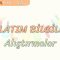 ANLATIM BİLGİLERİ / ALIŞTIRMALAR