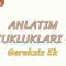 ANLATIM BOZUKLUKLARI – 26 / GEREKSİZ EK