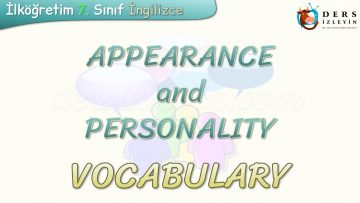 APPEARANCE AND PERSONALITY / VOCABULARY