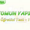 ATOMUN YAPISI / ÖĞRETİCİ TEST – 1