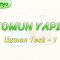 ATOMUN YAPISI / UZMAN TEST – 1