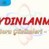 AYDINLANMA / SORU ÇÖZÜMLERİ – 1