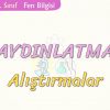 AYDINLATMA-ALIŞTIRMALAR