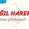 BAĞIL HAREKET / SORU ÇÖZÜMLERİ – 1