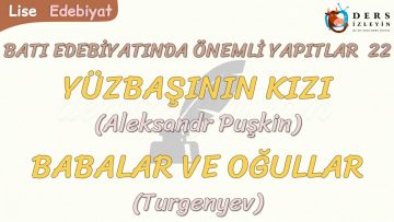 BATI EDEBİYATINDA ÖNEMLİ YAPITLAR – 22