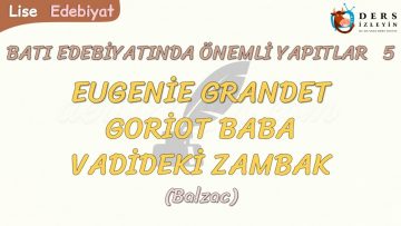 BATI EDEBİYATINDA ÖNEMLİ YAPITLAR – 5