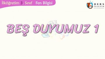 BEŞ DUYUMUZ-1