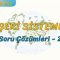 BEŞERİ SİSTEMLER / SORU ÇÖZÜMLERİ – 2 (AYT)