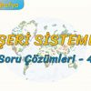 BEŞERİ SİSTEMLER / SORU ÇÖZÜMLERİ – 4 (AYT)