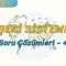 BEŞERİ SİSTEMLER / SORU ÇÖZÜMLERİ – 4 (AYT)