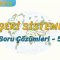 BEŞERİ SİSTEMLER / SORU ÇÖZÜMLERİ – 5 (AYT)