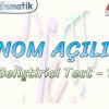 BİNOM AÇILIMI / GELİŞTİRİCİ TEST – 1