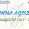 BİNOM AÇILIMI / GELİŞTİRİCİ TEST – 2