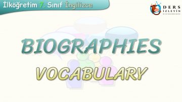 BIOGRAPHIES / VOCABULARY