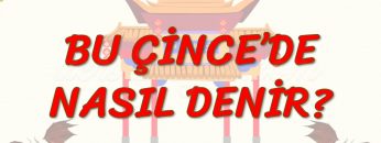 BU ÇİNCE DE NASIL DENİR? (ÇİNCE) 64. DERS
