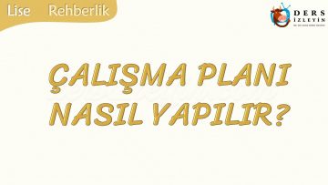 ÇALIŞMA PLANI NASIL YAPILIR
