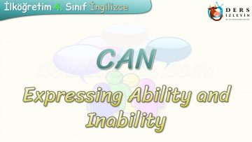 CAN / EXPRESSING ABILITY AND INABILITY