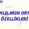 CANLILARIN ORTAK ÖZELLİKLERİ