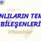 CANLILARIN TEMEL BİLEŞENLERİ  / VİTAMİNLER