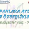 ÇARPANLARA AYIRMA VE ÖZDEŞLİKLER / GELİŞTİRİCİ TEST – 7